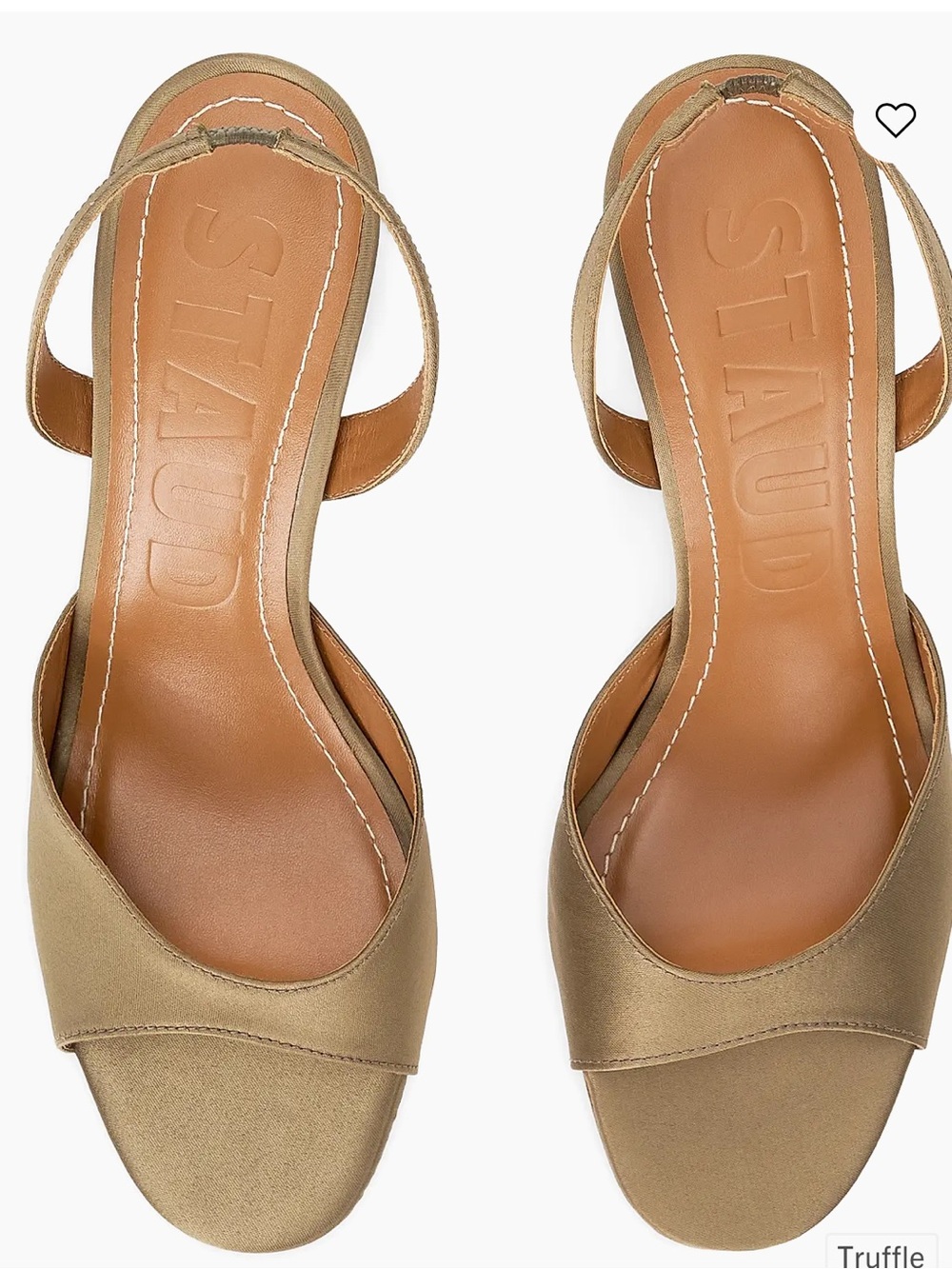 STAUD Truffle Slingback Sandals - size 39.5